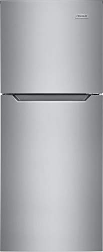 Frigidaire 11.6 Cu. Ft. Compact ADA Top Freezer Refrigerator in Brushed Steel with Electronic Control Panel, Reversible Door Swing, ENERGY STAR