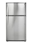 Kenmore Top-Freezer Refrigerator with Ice Maker and 21 Cubic Ft. Total Capacity, Stainless Steel