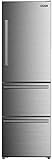 Galanz GLR12BS2K16 Bottom Mount Freezer Refrigerator, Three Doors Fridge, 12.3 Cu.Ft, Stainless Steel
