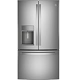GE PROFILE PYE22KYNFS 36" Counter-Depth Bottom Freezer with French Door Twin Chill Evaporator Quick Space Shelf and LED Lighting in Fingerprint Resistant Stainless Steel