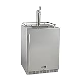 Kegco Kegerator 24" Wide Single Tap Stainless Steel Undercounter Beer Dispenser HK38SSU-1