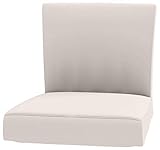 Seat Width: 18 1/2 " Durable Material Henriksdal Bar Stool With Backrest Cover Replacement Is Custom Made Compatible for Ikea Henriksdal Bar Stool Chair Cover Or Slipcover (Polyester Flax Beige)