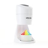 Hawaiian Shaved Ice S900A Snow Cone and Shaved Ice Machine with 2 Reusable Plastic Ice Mold Cups, Non-slip Mat, Instruction Manual, 1-year Manufacturer’s Warranty, 120V, White
