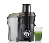 Hamilton Beach Juicer Machine, Big Mouth Large 3” Feed Chute for Whole Fruits and Vegetables, Easy to Clean, Centrifugal Extractor, BPA Free, 800W Motor, Black