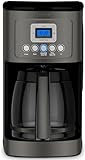 Cuisinart Coffee Maker, Perfecttemp 14-Cup Glass Carafe, Programmable Fully Automatic for Brew Strength Control & 1-4 Cup Setting, Black, Stainless Steel, DCC-3200BKSP1