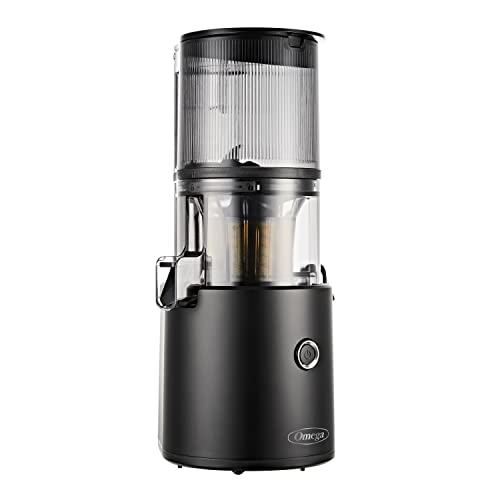 Omega Juicer Easy Clean Slow Masticating Cold Press Vegetable and Fruit Juice Extractor Effortless Series for Batch Juicing with Extra Large Hopper for No-Prep, 68-Ounce Capacity, 150-Watts, Black