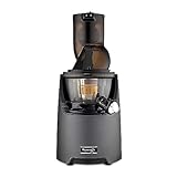Kuvings Whole Slow Juicer EVO820GM - Higher Nutrients and Vitamins, BPA-Free Components, Easy to Clean, Ultra Efficient 240W, 50RPMs, Includes Smoothie and Blank Strainer-Gun Metal
