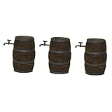 Totority 3pcs Dollhouse Winery Retro Decor Home Décor Cask Mini Barrel Kegerator Table Top Decor Ornament Desktop Toys Desktop Decor Rustic Decoration Small Miniature Wood N116 Fairy Garden