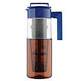 Takeya Premium Quality Iced Tea Maker with Patented Flash Chill Technology Made in the USA, BPA Free, 2 Quart, Blueberry