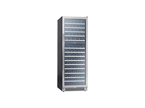 Zephyr Presrv 24' Wine Fridge Full Size Dual Zone - Wine Cooler Cellars Large Cabinet Wine Refrigerator Home Bar Chiller Freestanding with French Glass Door - 138 bottles 750 ml