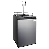 Kegco Kegerator, Dual Tap, Stainless Steel