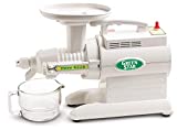 Tribest Greenstar GS-2000 Slow Masticating Juicer, Twin Gear Cold Press Juicer & Juice Extractor, White
