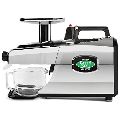 Tribest Greenstar GSE-5050 Elite Twin Gear Cold Press Slow Masticating Juicer (Chrome)