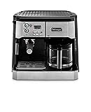 DeLonghi BCO430 Combination Pump Espresso and 10-Cup Drip Coffee Machine with Frothing Wand, Silver and Black