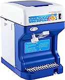 VEVOR 110V Electric Shaved Ice Machine 250W Snow Cone Maker Tabletop w/Adjustable Ice Texture, Ice Shaving Machine 265LBs/hr for Home and Commerical Use