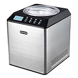 Whynter ICM-201SB Upright Automatic Ice Cream Maker with Built-in Compressor, no pre-freezing, LCD Digital Display, 2.1 Quart Capacity, Black