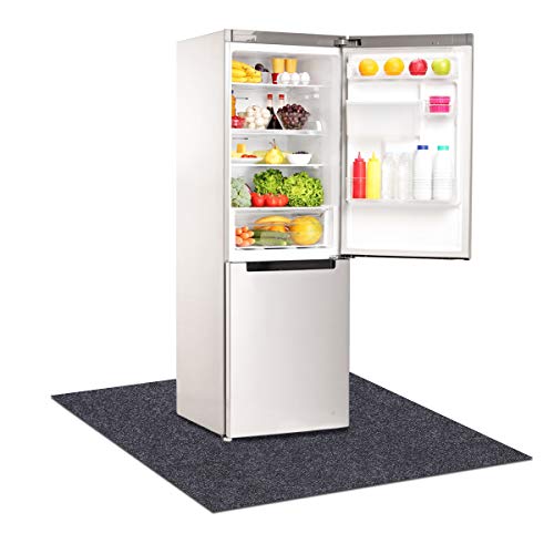 Refrigerators Mat，Multifunctional home appliance mat—Absorbent/Waterproof，Protect refrigerators and floors, Under Refrigerators Mat，Non-slip Backing，Washable (36" x 36")