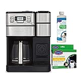 Cuisinart SS-GB1 2 IN 1 Coffee Center Grind and Brew & Single Serve K Cups With Cleaning Cups and Descaling Liquid Bundle (3 Items)