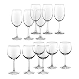 Libbey Vineyard Reserve Wine Glass Set of 12, Red and White Clear Wine Glasses, Merlot, Bordeaux, Chardonnay Gifts, Lead-Free Party Wine Glasses