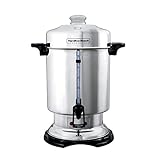 Hamilton Beach Commercial Coffee Urn & Hot Beverage Dispenser, 60 Cup Capacity, Polished Stainless Steel (D50065)