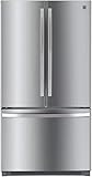Weiting 26.1 cu.ft. Non-Dispense French Door Refrigerator with Active Finish, cu. ft, Fingerprint Resistant Stainless Steel