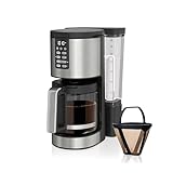 Ninja DCM201 14 Cup , Programmable Coffee Maker XL Pro with Permanent Filter, 2 Brew Styles Classic & Rich, 4 Programs Small Batch, Delay Brew, Freshness Timer & Keep Warm, Stainless Steel