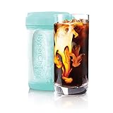 HyperChiller HC2AS Patented Iced Coffee/Beverage Cooler, NEW, IMPROVED,STRONGER AND MORE DURABLE! Ready in One Minute, Reusable for Iced Tea, Wine, Spirits, Alcohol, Juice, 12.5 Oz, Aqua Sky