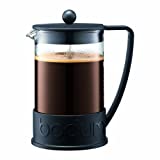 Bodum 51oz Brazil French Press Coffee Maker, High-Heat Borosilicate Glass, Black - Made in Portugal