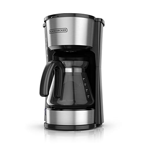 BLACK+DECKER CM0755S 4-in-1 5-Cup Coffee Station Coffeemaker, Stainless Steel