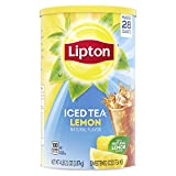 Lipton Lemon Sweetened Iced Tea Mix, Makes 28 Quarts (Pack of 2)