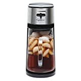 Capresso Stainless Steel Iced Tea Maker Glass Pitcher One Button Operation
