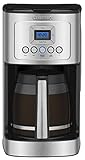 Cuisinart Coffee Maker, 14-Cup Glass Carafe, Fully Automatic for Brew Strength Control & 1-4 Cup Setting, Stainless Steel, DCC-3200P1