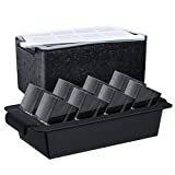 TINANA Upgrade 2 Inch Clear Ice Cube Tray Make 8 Large Square Crystal Clear Ice Cube Maker for Cocktail, Whiskey & Bourbon Drinks, Gifts for Men