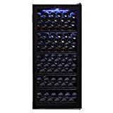 Whynter FWC-1201BB 124 Bottle Freestanding Cabinet Wine Refrigerators Free Standing, One Size, Black