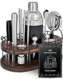 22-Piece Bar Set, Cocktail Shaker, Bartender Kit - Cocktail Kit, Bar Accessories for The Home Bar Set, Cocktail Shaker Set, Cocktail Set, Bar Tools, Bartender Set, Bar Kit, Shaker Set Bartender Kit