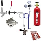 Kegco 3PDCK-5T Kegerator Kit, 1-Tap, Chrome