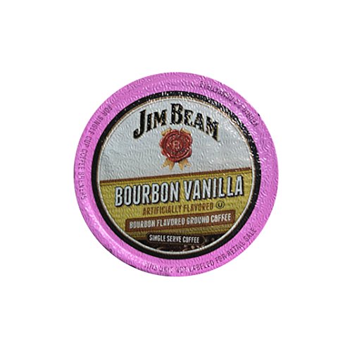 Jim Beam Bourbon Flavored Coffee, 100 Single Serve Cups (Bourbon Vanilla)