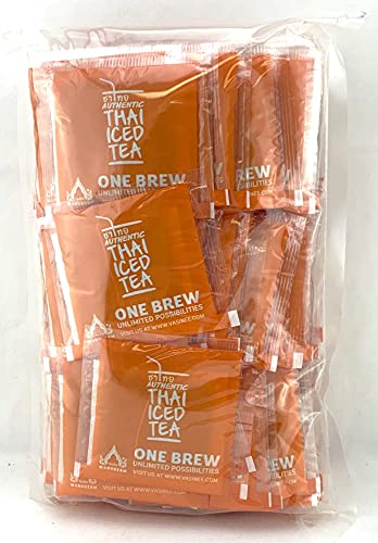 Wang Derm Authentic Thai Iced Tea Family Value Size 70 Bags 8.64oz. Easy To Make, Direct From Thailand.