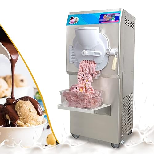 Kolice ETL Certificate Commercial Hard ice Cream Machine Gelato ice Cream Making Machine Italian Water ice Maker-Italy Designed Extra Strong Door, 9-11 Gal Per Hour